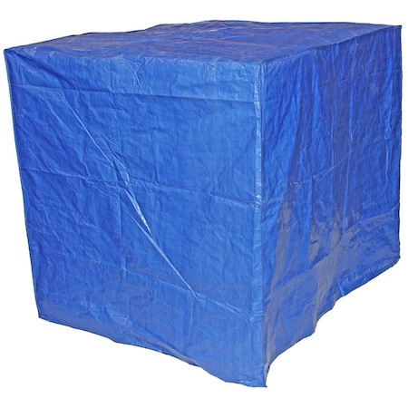 The Brush Man 4 ' X 5 ' X 4 ' Pallet Cover, Blue Poly Tarp Material, 10PK TARP COVER 4X5X